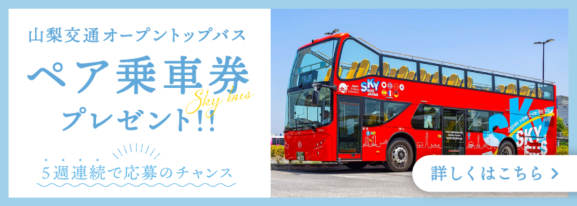 山梨交通 スカイバス プレゼント応募
