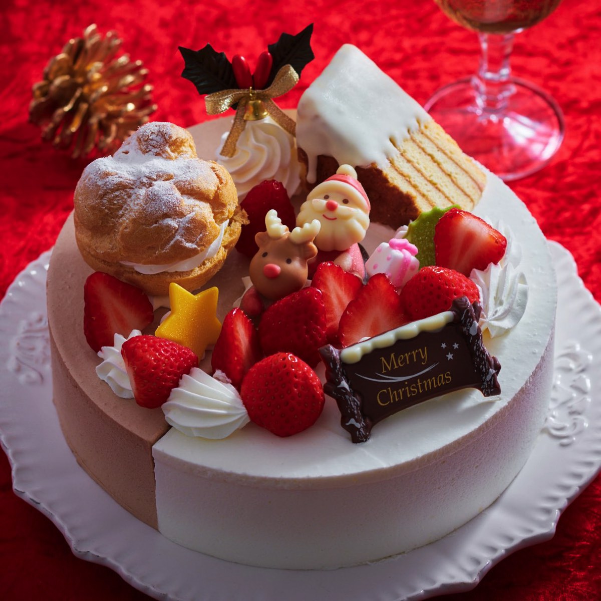 Xmas 2つの味が楽しめるデコレーション