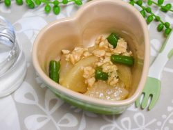 保育施設たけのこの人気給食レシピー「大根のそぼろ煮」vol.33