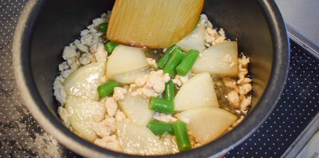 大根のそぼろ煮 レシピ工程4