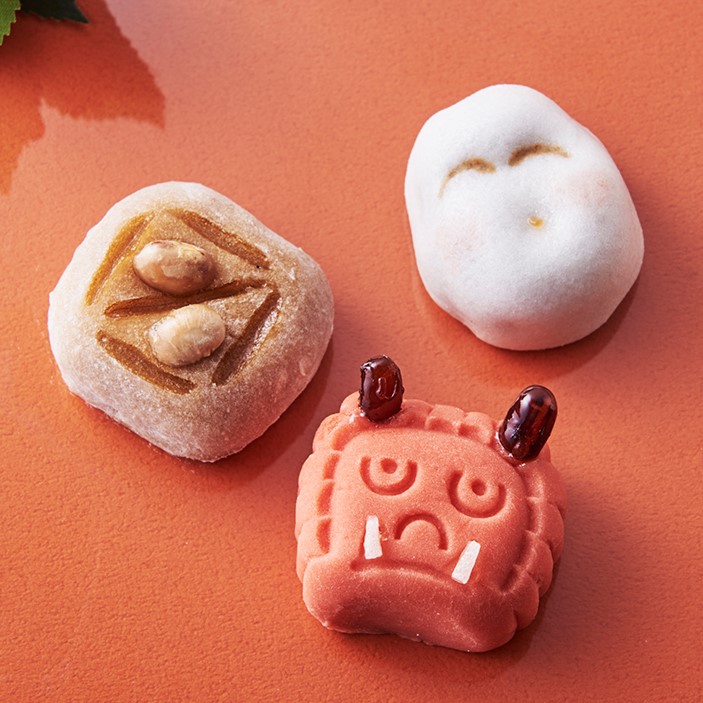 節分和菓子（赤鬼・枡・お多福）