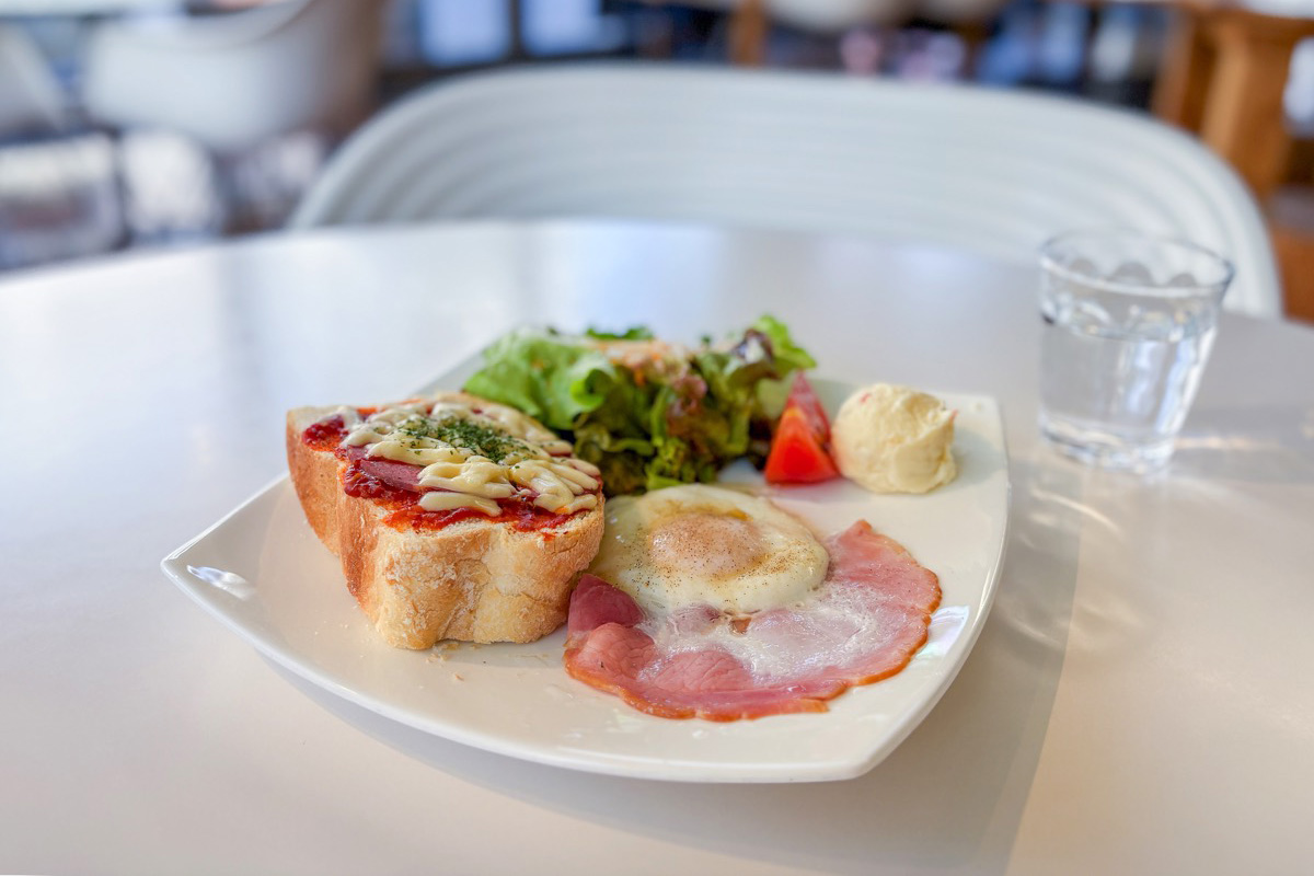 オープンカフェ まるごとやまなし館のモーニングメニュー