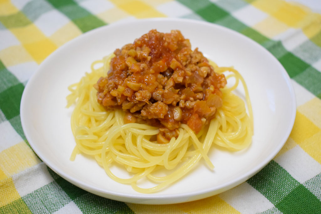 スパゲティーミートソース 完成