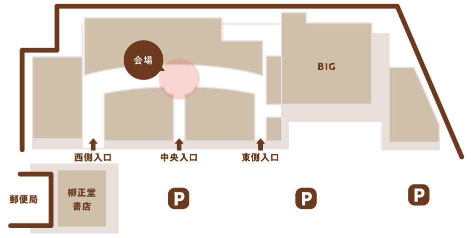 会場の地図