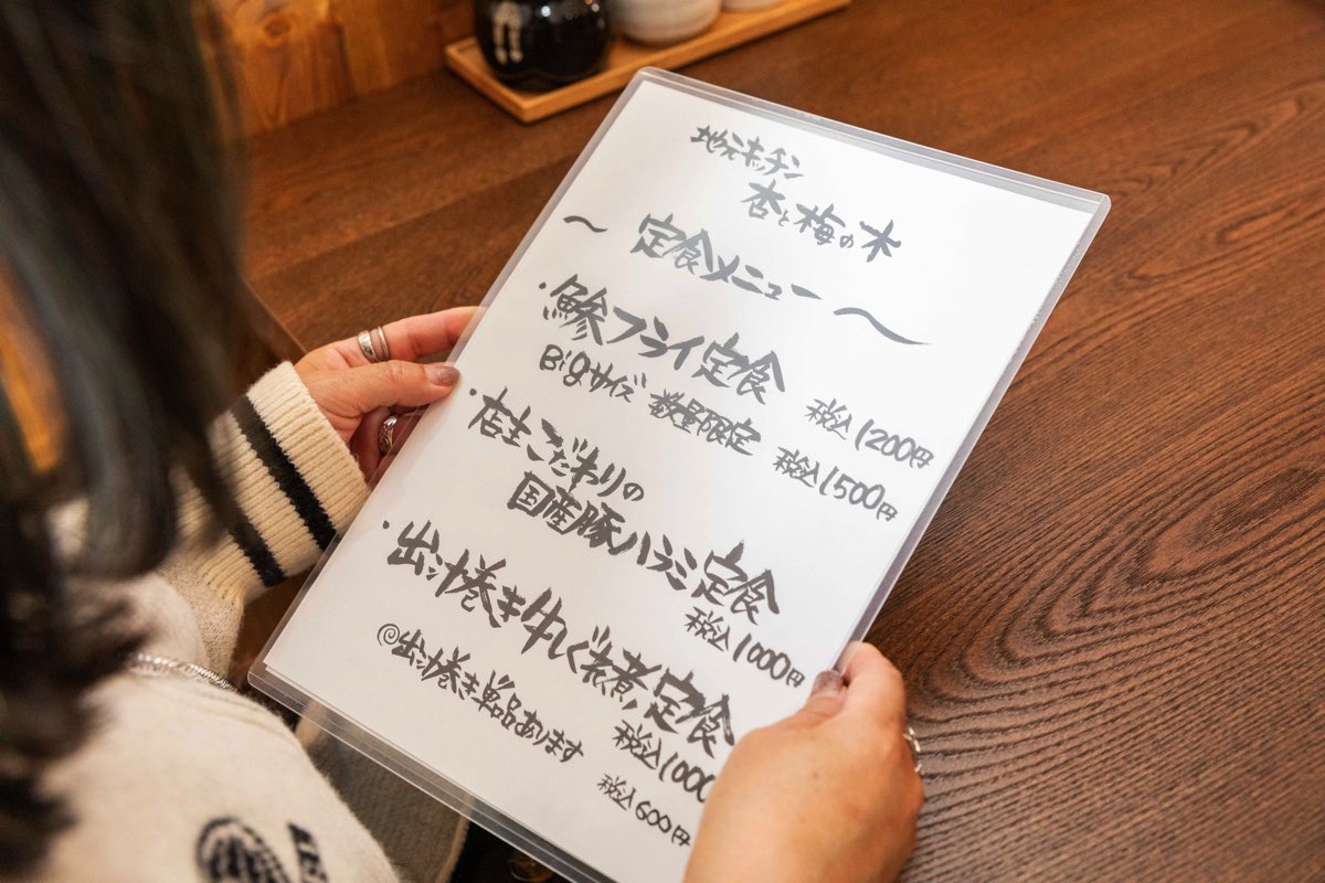 手作り定食 杏と梅の木