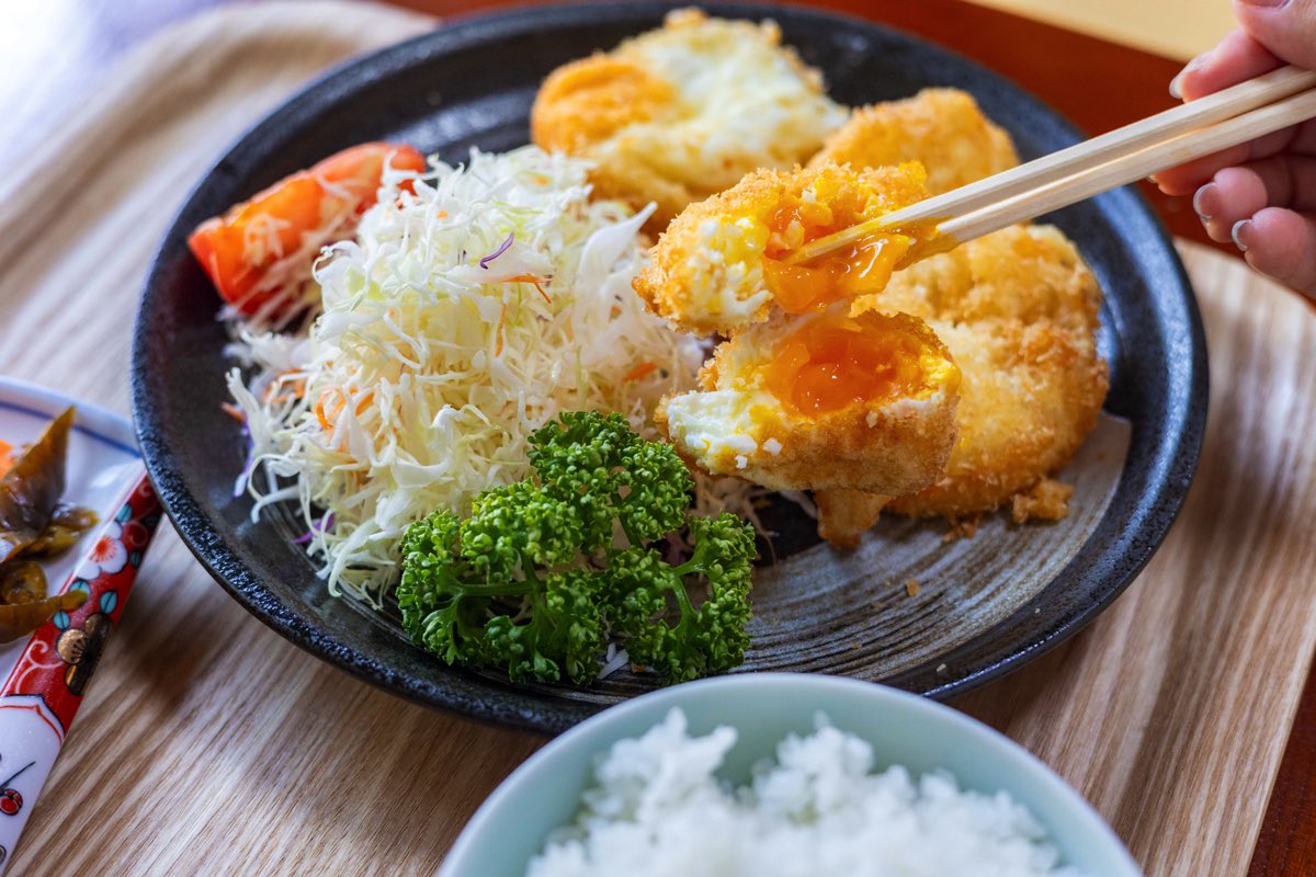 たまご食堂田吾作 初たまごのフライ定食