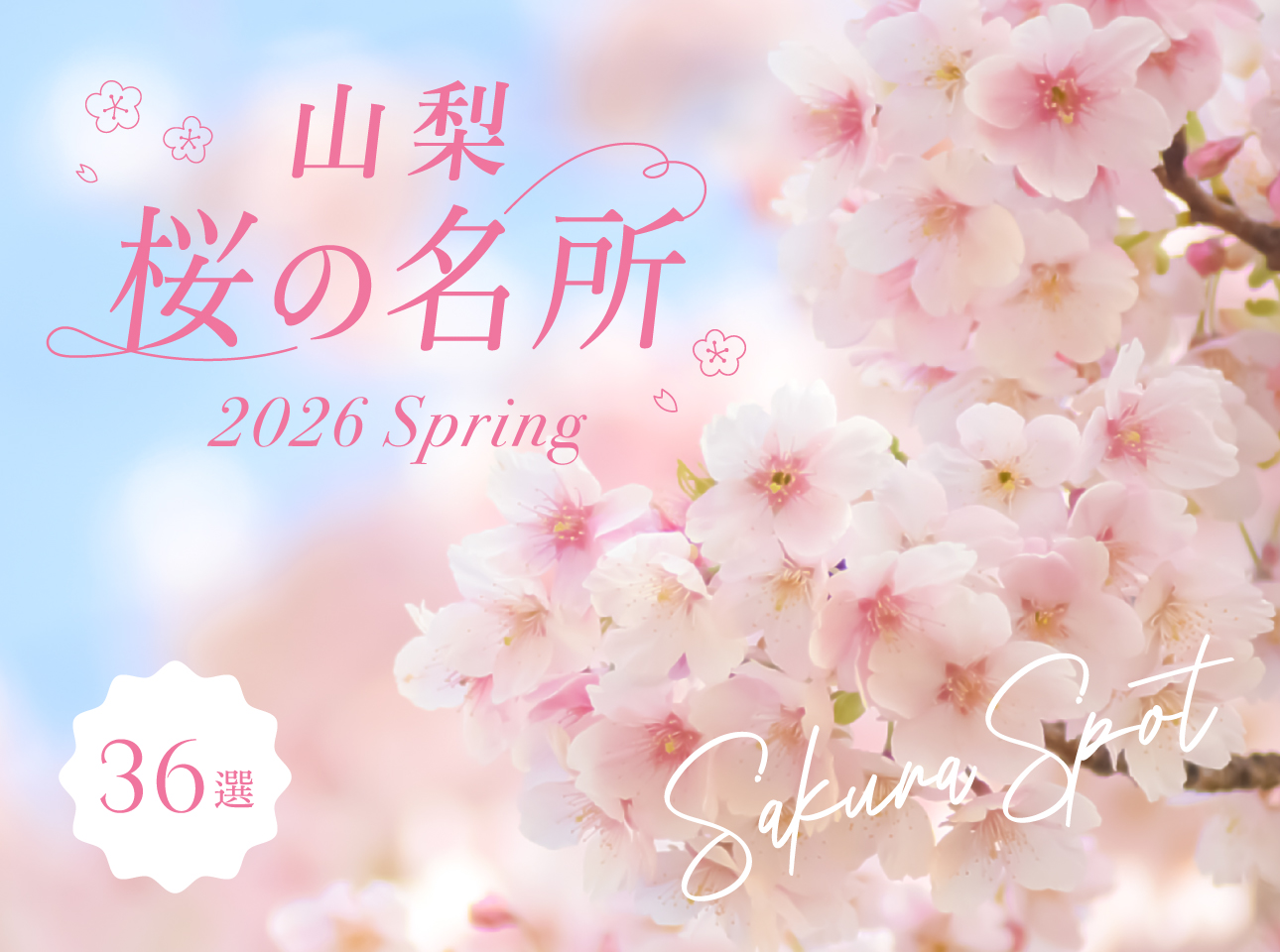 山梨の桜名所・お花見スポット2026〜富士山との絶景や夜桜、春のお祭りまで