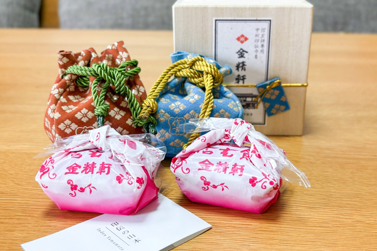 信玄餅専用 甲州印伝巾着